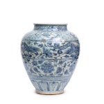 Picture of Blue and white phoenix vase