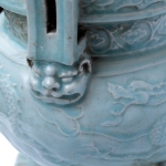 Picture of Celadon Glazed Tripod Censer with Dragon Motif