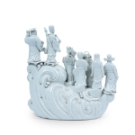 Picture of Dehua of Eight Immortals on Waves