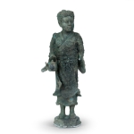Picture of Bronze Sculpture of a Mother Carrying Child 