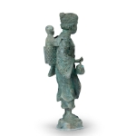 Picture of Bronze Sculpture of a Mother Carrying Child 