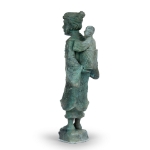 Picture of Bronze Sculpture of a Mother Carrying Child 
