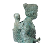 Picture of Bronze Sculpture of a Mother Carrying Child 