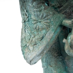 Picture of Bronze Sculpture of a Mother Carrying Child 