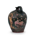 Picture of Western Redware Jug with Asian-Inspired Motifs