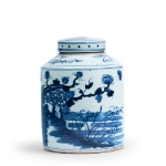 Picture of  Pair of Chinese Blue and White Ginger Jars