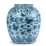 Picture of One of a Kind, Unique, Large Wanli Blue and White Jar