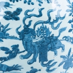 Picture of One of a Kind, Unique, Large Wanli Blue and White Jar