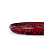 Picture of Cinnabar Lacquer Plate with Dragon and Phoenix Motif