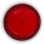 Picture of Cinnabar Lacquer Plate with Dragon and Phoenix Motif