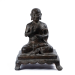 Picture of Seated Tibetan Lama in Meditation