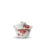 Picture of Porcelain Bowl with Red Grape Vine Design