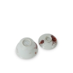 Picture of Porcelain Bowl with Red Grape Vine Design