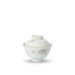 Picture of Famille Rose Bowl with Lotus and Birds Motif