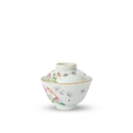 Picture of Famille Rose Bowl with Lotus and Birds Motif