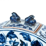 Picture of Blue and White Porcelain Moon Flask Teapot with Phoenix Motifs