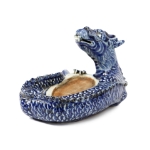 Picture of Blue-Glazed Dragon Sculpture